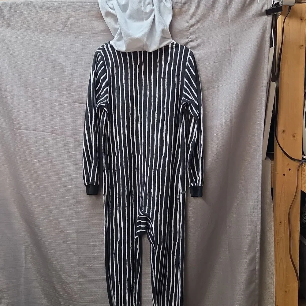 Nightmare Before‎ Christmas Jack Kid's Small 6/7Hooded Union Suit Pajama Costume - Picture 4 of 6